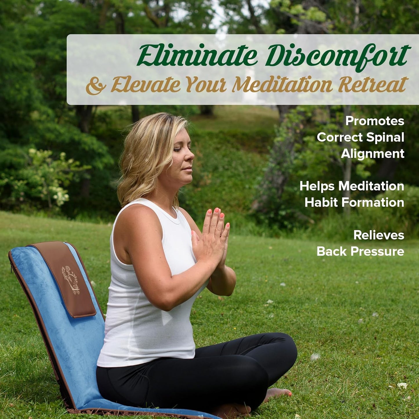 Japanese Meditation Floor Chair with Back Support for Adults - Premium Meditation Chair with Adjustable & Foldable Back for Seating, Yoga & Gaming — Folding Backjack Chairs with Backrest for Adults
