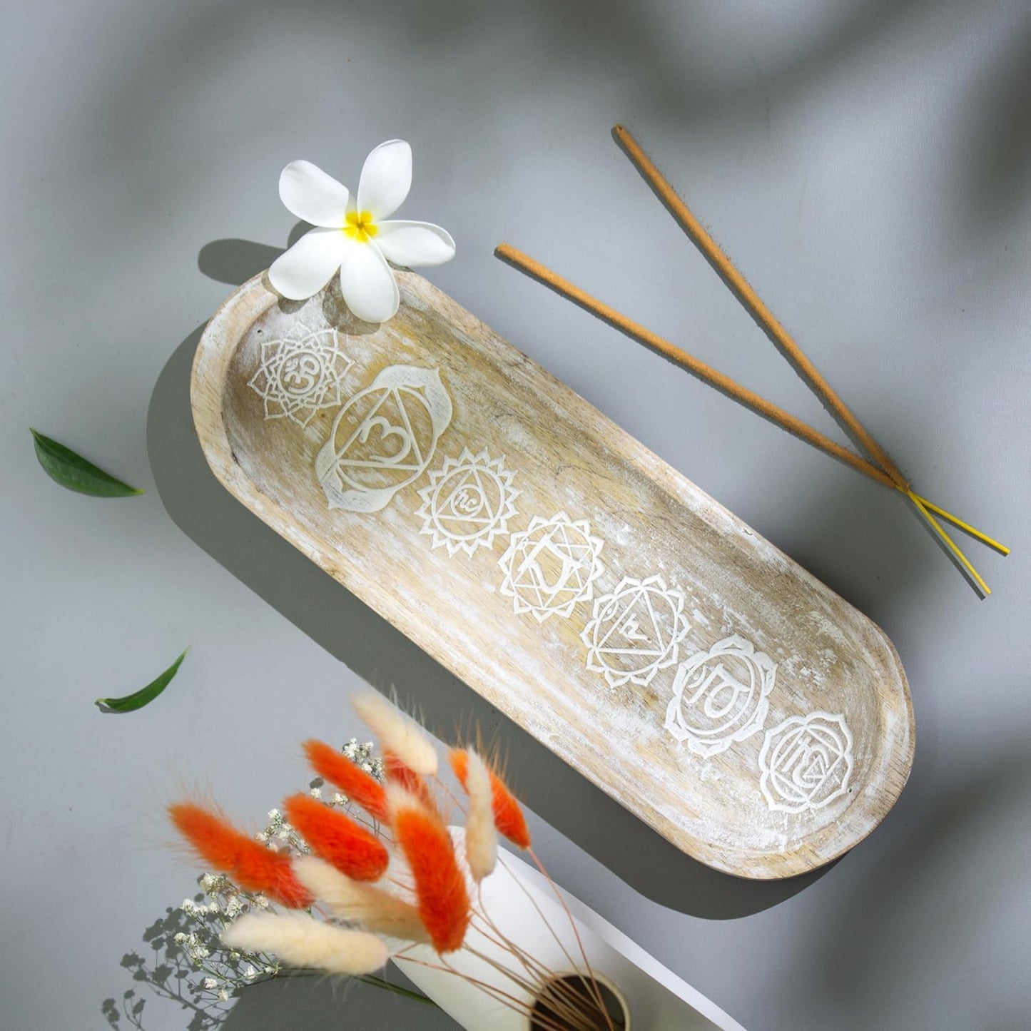 raajsee Wooden Brown Incense Holder -Incense Burner Holder –Ash Catcher - Incense Stick Holder - Meditation & Yoga - Great Gift for Any Occasion Size 11x4 inch
