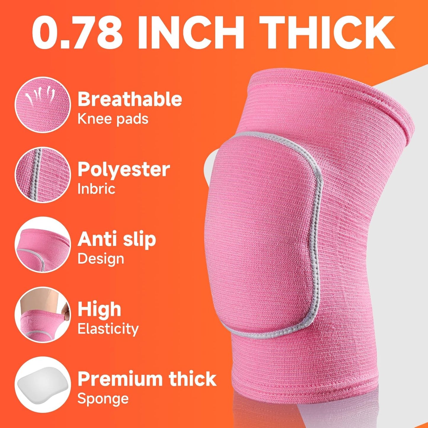Volleyball Knee Pads knee brace for Women Kids Girls，Soft and Breathable Knee Pads for Volleyball, Dancing, Football, Yoga, Basketball, and Skating - Protective Knee Pads for Adults and Kids (Black, Small)
