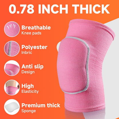 Volleyball Knee Pads knee brace for Women Kids Girls，Soft and Breathable Knee Pads for Volleyball, Dancing, Football, Yoga, Basketball, and Skating - Protective Knee Pads for Adults and Kids (Black, Small)