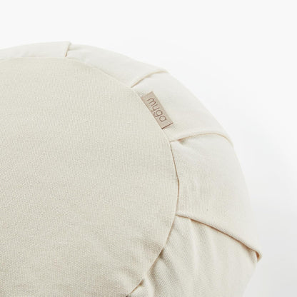 Myga Zafu Yoga Meditation Cushion with Washable Cover - Floor Cushion Pillow with Natural Buckwheat Filling - Soft Round Cotton Design for Meditating or Pranayama Exercises