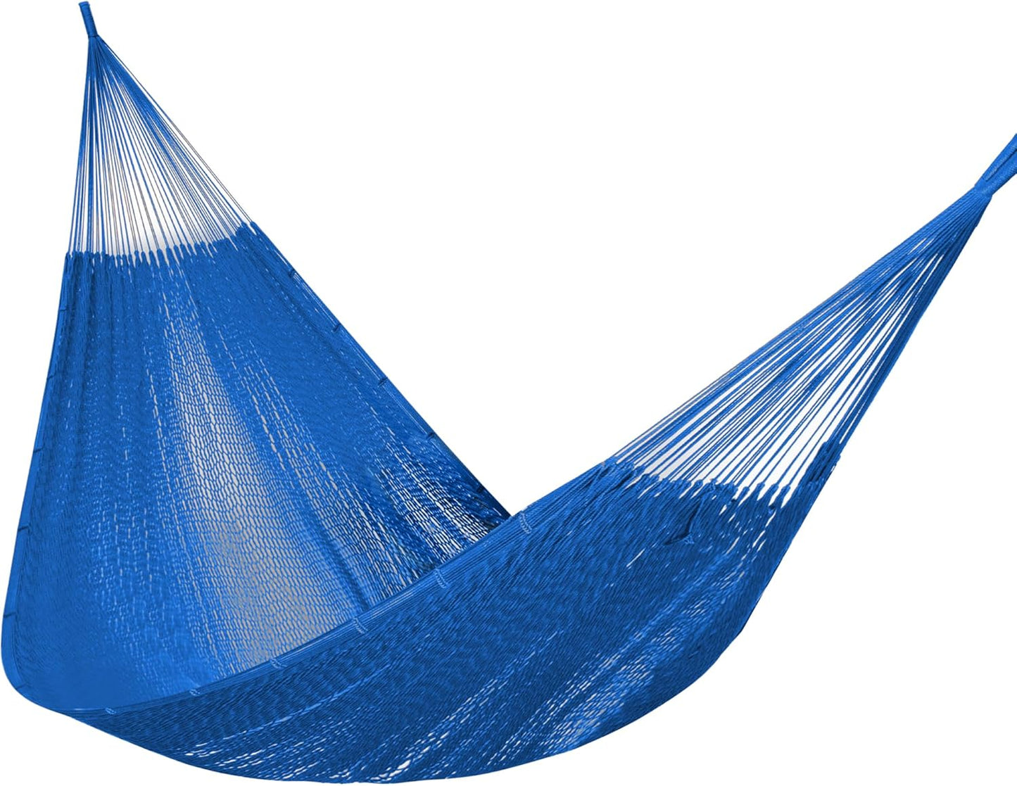 PNAEUT Handwoven Mayan Hammocks, Double Rope Hammock for Outdoor Outside & Indoor, Thick Soft 600 lbs Capacity Heavy-Duty, Includes Tree Straps, Carabiners & Carrying Bag (Nature, X-Large)