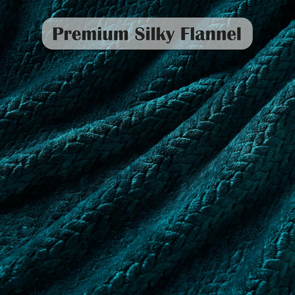 NEWCOSPLAY Super Soft Throw Blanket Light Purple Premium Silky Flannel Fleece Leaves Pattern Lightweight Bed Blanket All Season Use (Light Purple, Throw(50"x60")) - Colors A