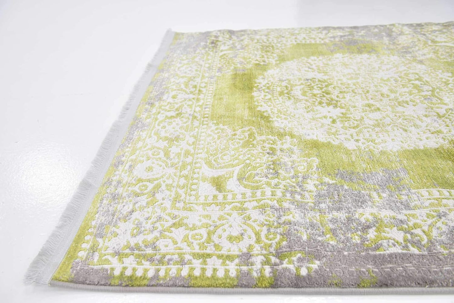 Unique Loom New Classical Collection Area Rug - Olwen (4'Round, Purple/ Gray)