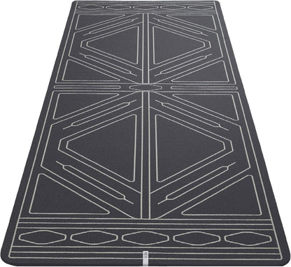 agoy STUDIO NOMAD Premium Yoga Mat – 6mm Cushioned, Non-Slip, Double-Sided Design with Alignment Pattern – For Comfort, Stability & Joint Protection – Easy Clean, Ideal for Home, Studio & Travel