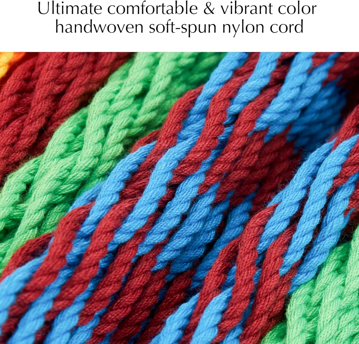 PNAEUT Handwoven Mayan Hammocks, Double Rope Hammock for Outdoor Outside & Indoor, Thick Soft 600 lbs Capacity Heavy-Duty, Includes Tree Straps, Carabiners & Carrying Bag (Nature, X-Large)