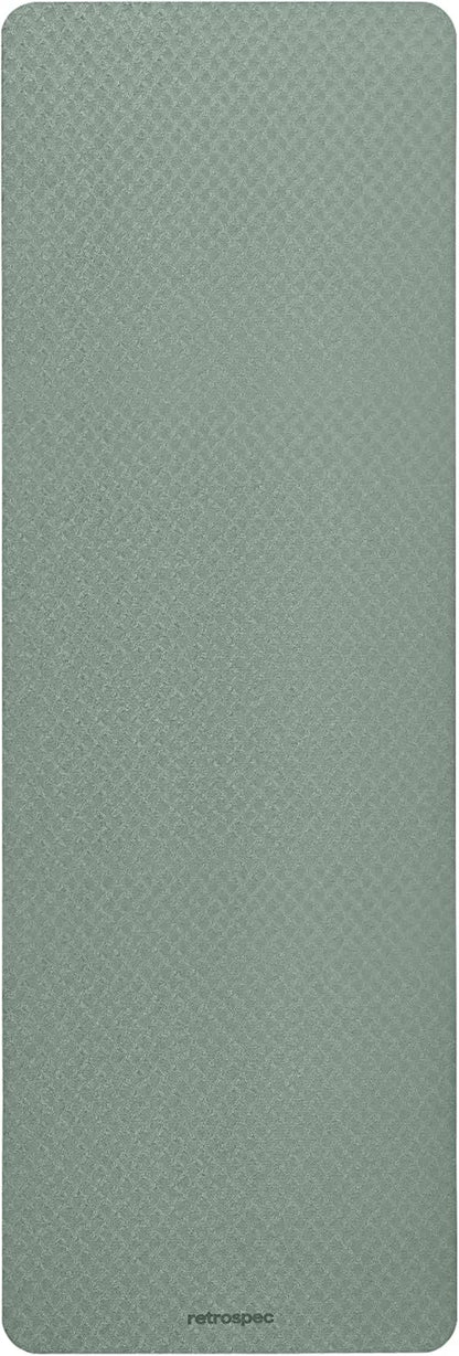 Retrospec Zuma Yoga Mat | 1/2 Inch Thick Non Slip Workout Mat | TPE Exercise Mat for Yoga, Pilates & Stretching | 72x24in