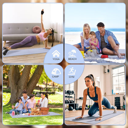 Hot Yoga Towel, 2 Pack Yoga Mat Towel Yoga Towels for Hot Yoga Non Slip with Grip Dots Sweat Absorbent Microfiber Pilates Towel for Bikram Exercise and Fitness