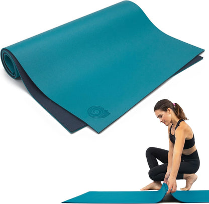 Koru Fold & Roll Yoga Mat - Patented Design, Cleaner Alternative to Traditional Yoga Mats, 6mm Thick, 7P Free, SGS Certified, 68" x 24"