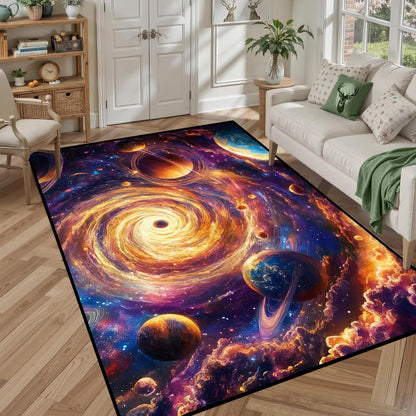 5' X 7' Queen and King Rug Black Grey Area Rugs Dining Living Room Bedroom Kitchen Office Yoga Room Washable Floor Mat Doormats Throw Rug Carpet Room Decor