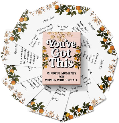 Positive Affirmations Cards For Women Who Do It All - Daily Affirmations & Mindfulness Exercises - Inspirational Gifts For Women - Positive Affirmations Cards & Stress Relief - 50 Prompts & Micro-Meditations
