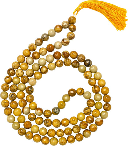 Amazing Gemstone 108 Beads Handmade Mala (Knotted, Rudraksha) - Colors B