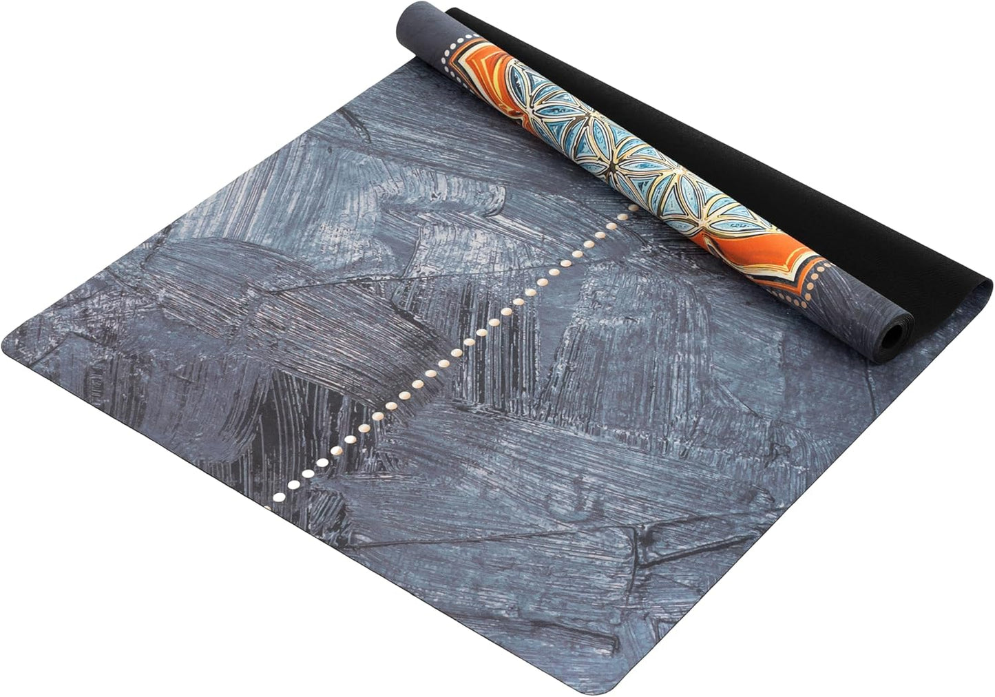 Yvonne Breeze Travel Yoga Mat – 1/16" (1.5mm) Thin, Lightweight, Foldable & Non-Slip – Natural Rubber & Suede – Portable & Eco-Friendly for Hot Yoga, Pilates & Fitness + Free Carrying Strap