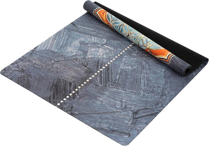 Yvonne Breeze Travel Yoga Mat – 1/16" (1.5mm) Thin, Lightweight, Foldable & Non-Slip – Natural Rubber & Suede – Portable & Eco-Friendly for Hot Yoga, Pilates & Fitness + Free Carrying Strap