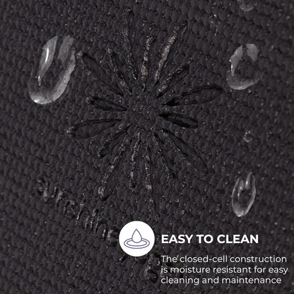 Ascend Yoga Mat - Premium 6mm Thick, 72" x 24", Solid or Reversible Print, Non Slip, Tear Resistant, Workout Mats for Pilates, Home, Studio, Fitness, Gym, Training, Floor Stretching