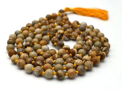 Amazing Gemstone 108 Beads Handmade Mala (Knotted, Rudraksha) - Colors B