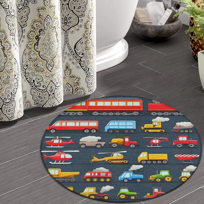Large Home Decor Mat, Soft Round Yoga Carpet, Non Slip Machine Washable Home Office Circle Rug Gothic Witchy Sun Moon Mushroom Moth
