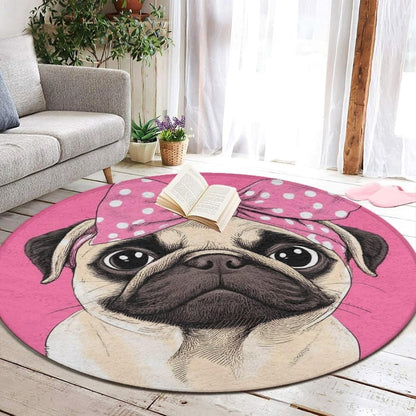 Room Sofa Yoga Soft Round Carpet, Home Decor Non Slip Kitchen Office Circle Rug, Machine Washable Modern Round Area Rug Beach Turtles, 60inch