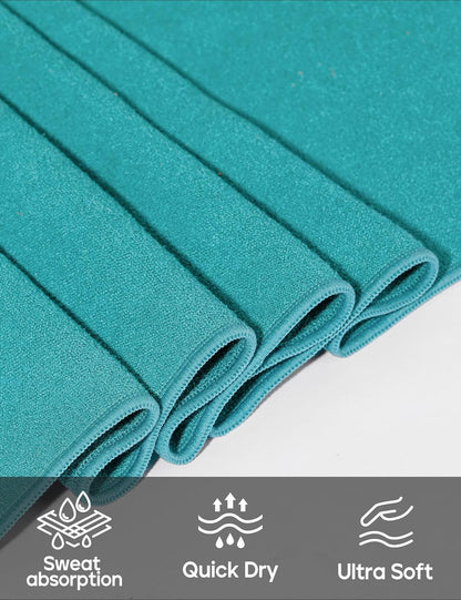 Heathyoga Yoga Mat Towel Non Slip for Hot Yoga Towel with Silicone Grip & Free Spray Bottle, 72"X26" Extra Large Microfiber Yoga Towel for Bikram, Pilates, Fitness