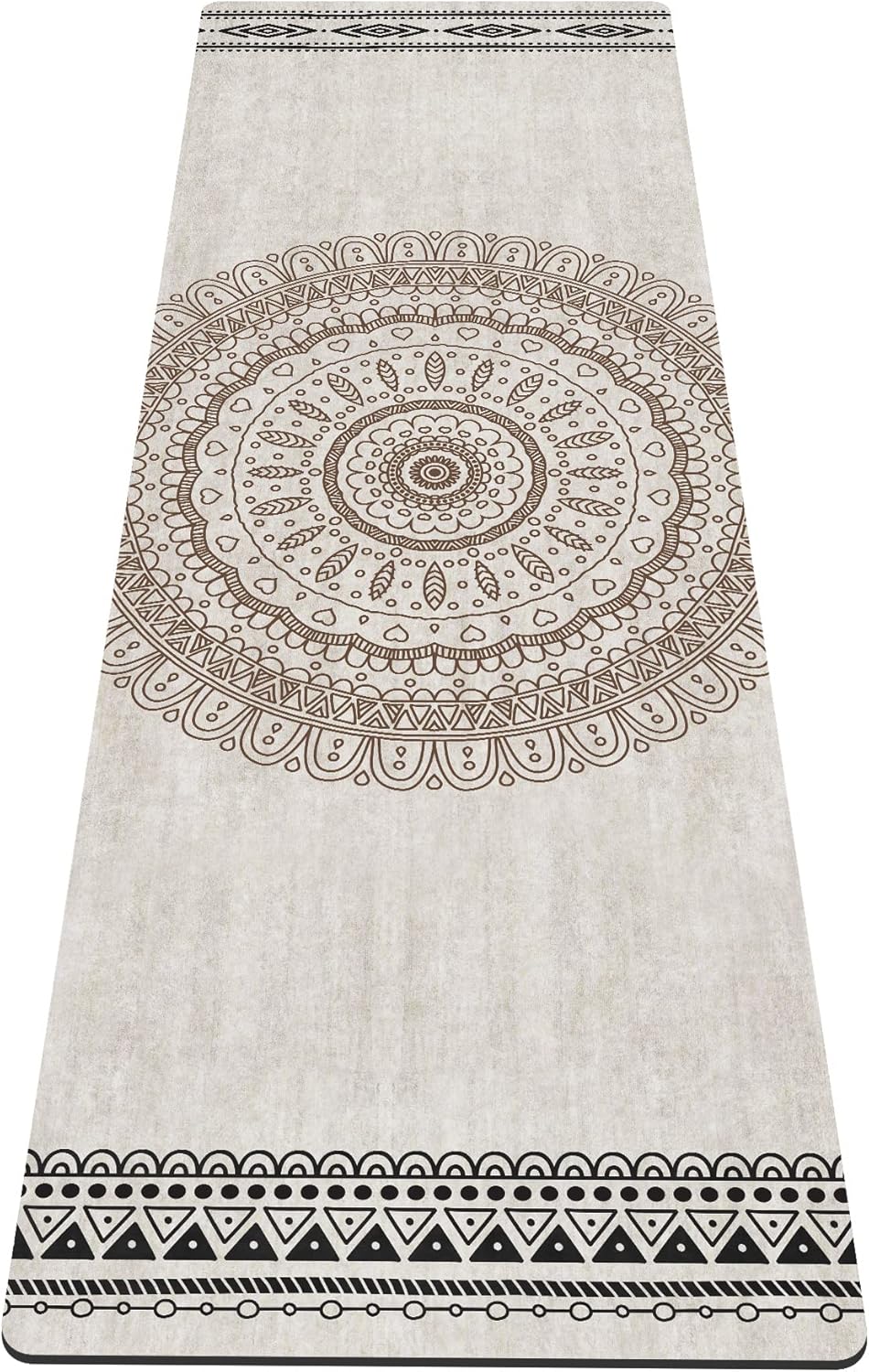 nuveti Yoga Mat Print Extra Thick TPE Non Slip Fitness Exercise Mat with Carrying Bag,72"x24" Extra Thick 6MM Exercise & Workout Mat for Yoga, Pilates Fitness and Floor Exercises - Colors B