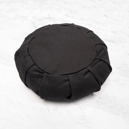Myga Zafu Yoga Meditation Cushion with Washable Cover - Floor Cushion Pillow with Natural Buckwheat Filling - Soft Round Cotton Design for Meditating or Pranayama Exercises