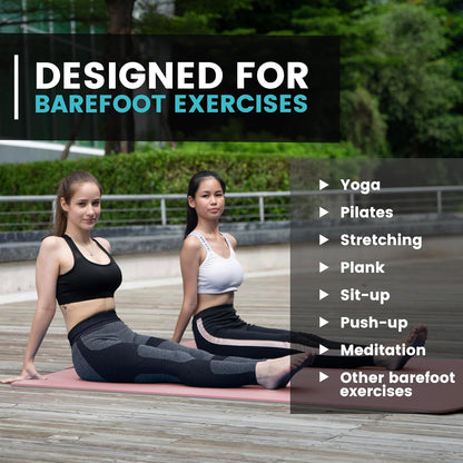 UMINEUX Large Yoga Mat for Men and Women 1/4 & 2/5 Inch Extra Thick TPE Fitness Mat for Home Gym Workout, Non-Slip, Eco Friendly Exercise Mat for Yoga, Pilates, Stretching, Meditation