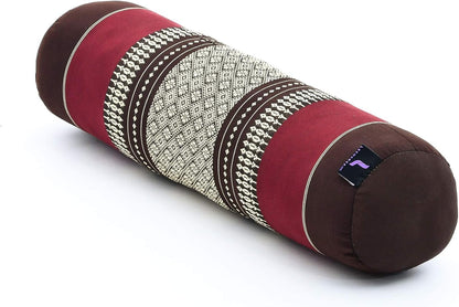 Leewadee Small Yoga Bolster – Shape-Retaining Cervical Neck Roll, Tube Pillow for Comfortable Reading, Kapok Filling, 22 x 6 x 6 inches