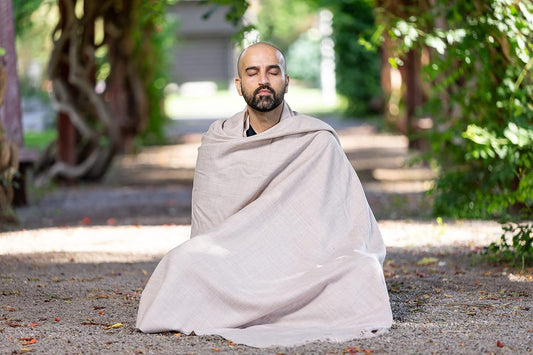 Meditation Shawl or Meditation Blanket, Shawl/Wrap, Oversize Scarf/Stole. Large. Unisex.