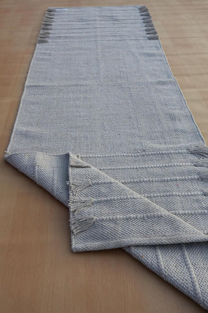 Jaipur Art & Rugs Cotton Yoga Rug - Eco-Friendly Hand-Woven Thick Mat (24”x72”x5mm) for Everyday Fitness at Home - Comfortable & Extra-Long - Colors B