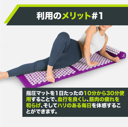 ProsourceFit Acupressure Mat and Pillow Set for Back/Neck Pain Relief and Muscle Relaxation