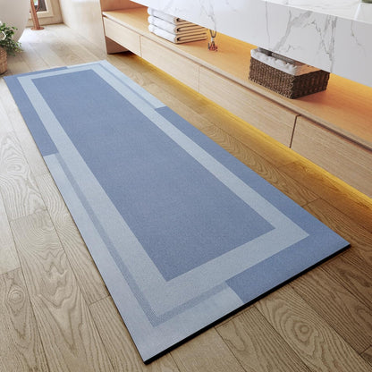 YDKGL Non Slip Long Bath Mat Bathroom Runner, Rubber Backing Ultra Thin Bathroom Rugs Fit Under Door Quick Dry Super Absorbent Washable Bath Rug Shower Mat for Bathtub Sink Floor, Dark Gray 17"x47"