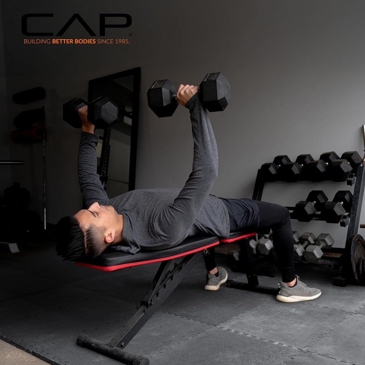 CAP Puzzle Exercise Mats | 3/4” Thick EVA Interlocking Foam Tiles for Home Gym Flooring | Multiple Options