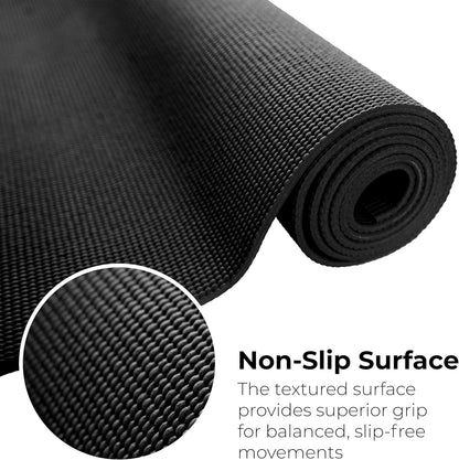 10-Pack Yoga Mat, 68" x 24" Non Slip Exercise Mat, 4mm Thick Gym Mat for Fitness and Stretching, Bulk Non Toxic Yoga Mats for Schools and Studios