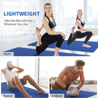 CAMBIVO Extra Wide Yoga Mat for Women and Men (72"/84"x 32"x 1/4") TPE Workout Mat, Non-slip Large Exercise Fitness Mat for Yoga, Pilates, Workout