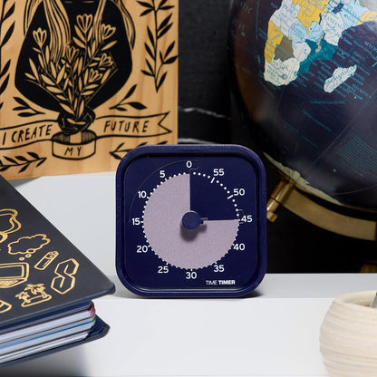 Time Timer MOD - Home Edition - Individual Sized 60 Minute Visual Countdown Timer for ADHD, Adults, Students, and Pomodoro with Silent Operation (Metallic Midnight)
