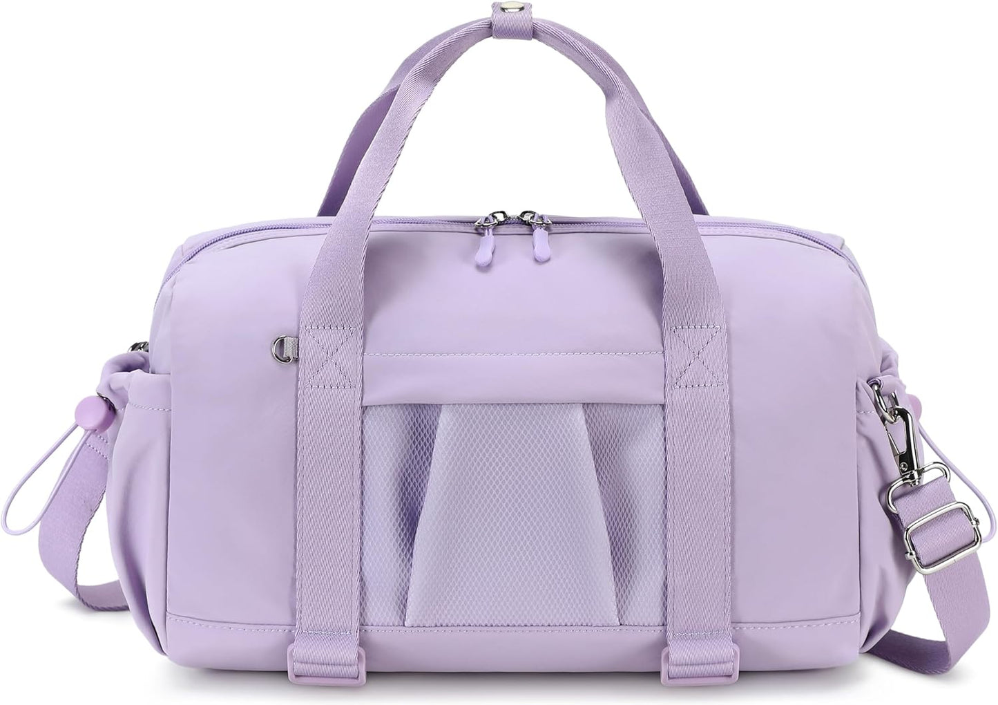 LEDAOU Small Gym Bag for Women, Mini Duffle Bag with Yoga Mat Holder Lightweight Carry On Sports Bag with Separate Shoe Pocket and Wet Pocket Duffel Bags Dance Yoga Workout Bag (Pink)