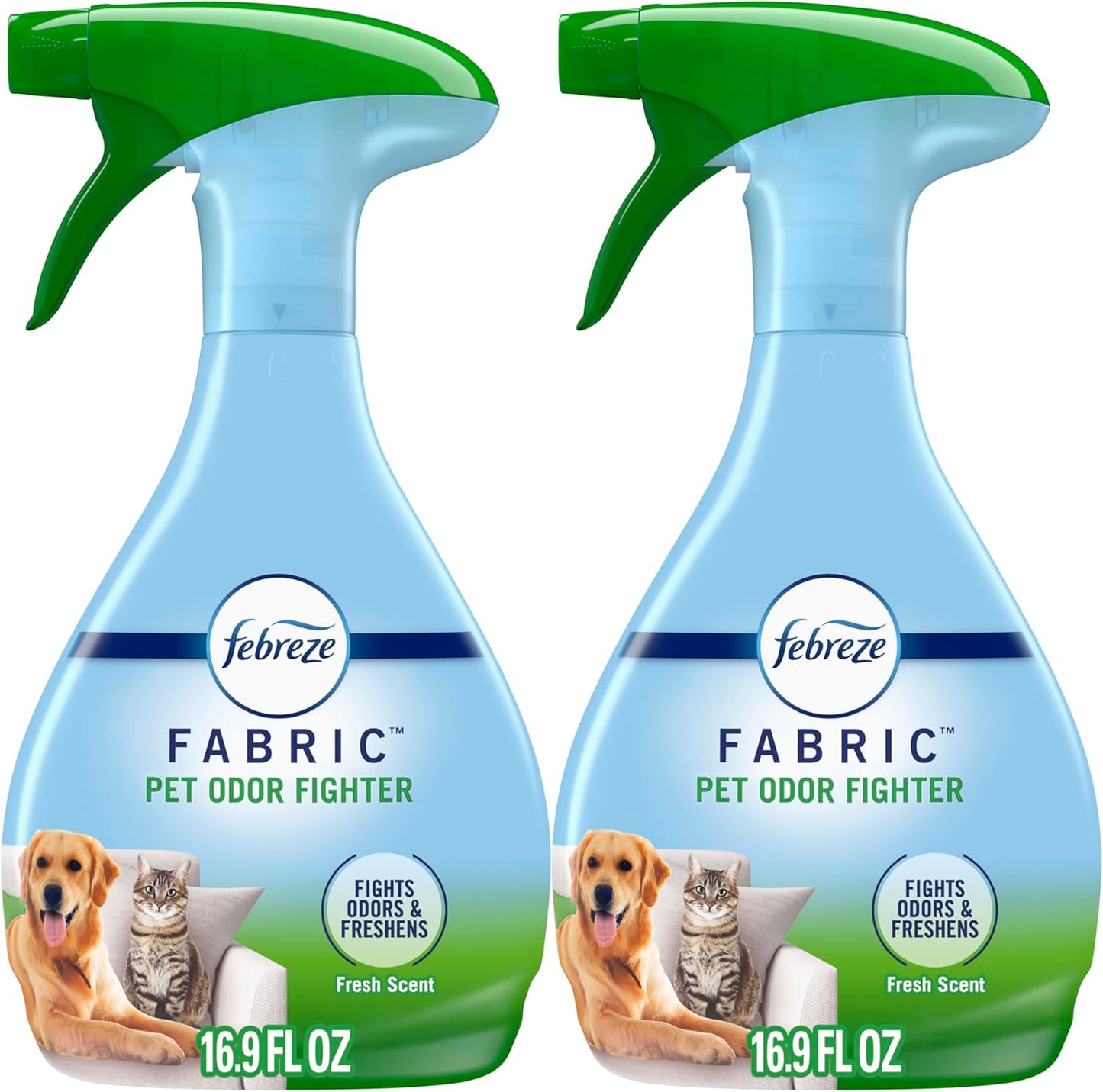 Febreze Fabric Spray Air Freshener, Odor-Fighting Fabric Refresher, Sneaker Balls Alternative, Couch Cleaner, Linen Spray, Multi-Use, Extra Strength Scent, 23.6 fl oz