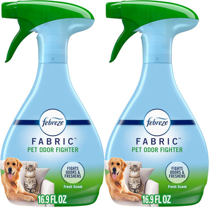 Febreze Fabric Spray Air Freshener, Odor-Fighting Fabric Refresher, Sneaker Balls Alternative, Couch Cleaner, Linen Spray, Multi-Use, Extra Strength Scent, 23.6 fl oz