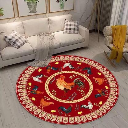 Black Snake Round 4ft Area Rug Wild Serpent Snakeskin Black Circle Rug Gothic Non-Slip Floor Mat for Bedroom Living Room Study Playing Round Yoga Mat Washable Carpet