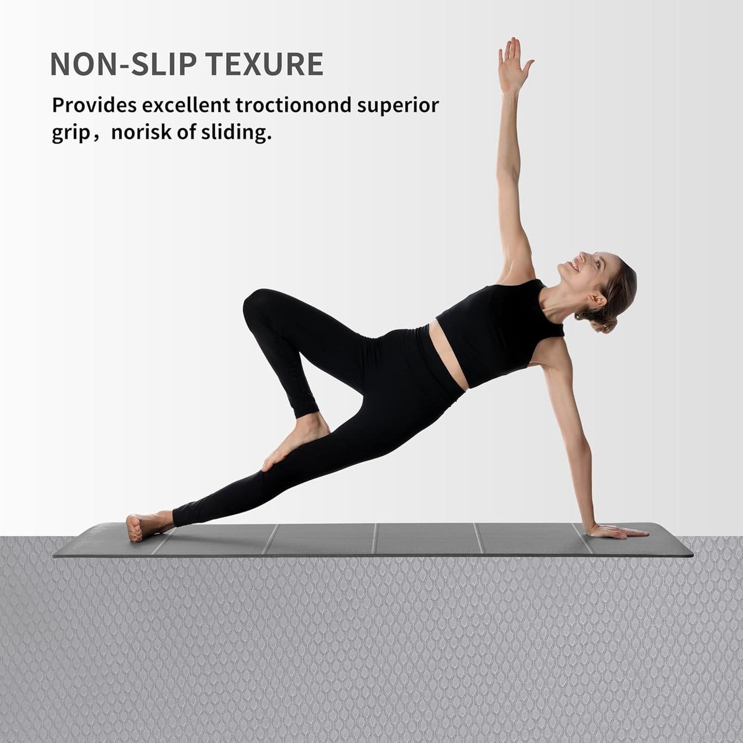 PROIRON Foldable Yoga Mat 0.24"/0.16" for Home Workout & Travel, Non Slip Travel Yoga Mats with Carry Bag, Packable Yoga Mat for Home Gym, Pilates, Fitness,Stretching
