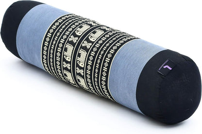 Leewadee Small Yoga Bolster – Shape-Retaining Cervical Neck Roll, Tube Pillow for Comfortable Reading, Kapok Filling, 22 x 6 x 6 inches
