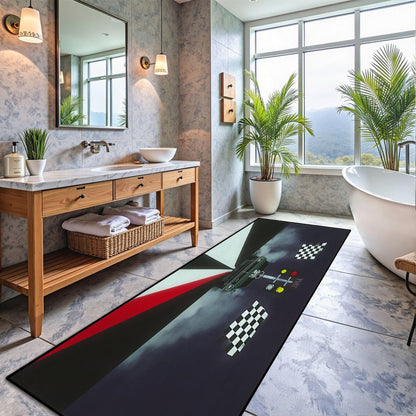 Runner Rug Washable 2x8 Leopard Print Seamless Leopard Skin Fashionable Cheetah Fur Non-Slip Hallway Area Rug Indoor Outdoor Home Decor for Entryway Bathroom Kitchen Carpet Yoga Floor Mat