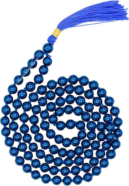 Amazing Gemstone 108 Beads Handmade Mala (Knotted, Rudraksha) - Colors A
