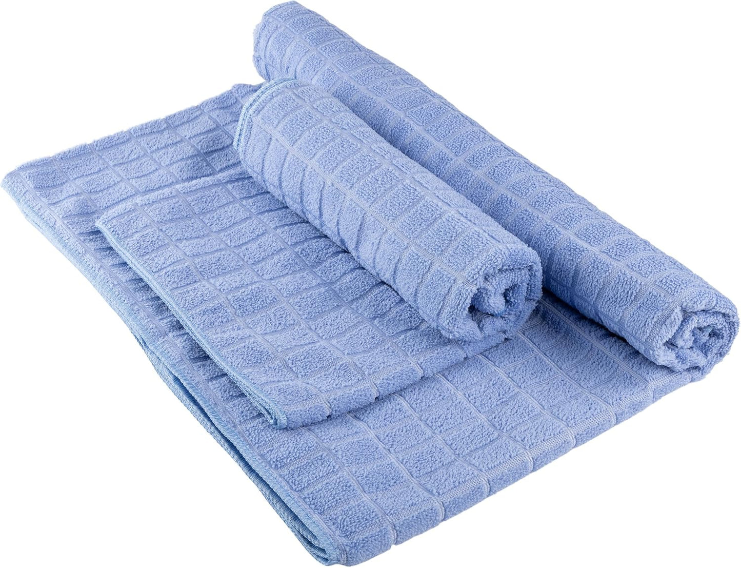 Yoga Mat Towel and Gym Towel Set - 2-Piece Non Slip Set for Hot Yoga, Pilates, and Gym - 72” x 24” Sweat Absorbent and Quick Drying Blanket with Corner Pockets for Mats by Wakeman (Gray)