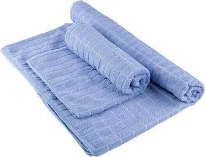 Yoga Mat Towel and Gym Towel Set - 2-Piece Non Slip Set for Hot Yoga, Pilates, and Gym - 72” x 24” Sweat Absorbent and Quick Drying Blanket with Corner Pockets for Mats by Wakeman (Gray)