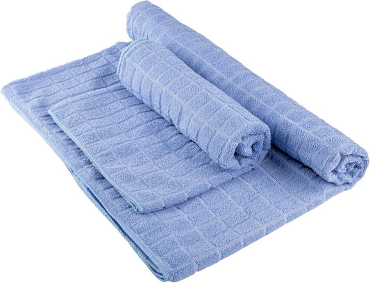 Yoga Mat Towel and Gym Towel Set - 2-Piece Non Slip Set for Hot Yoga, Pilates, and Gym - 72” x 24” Sweat Absorbent and Quick Drying Blanket with Corner Pockets for Mats by Wakeman (Gray)