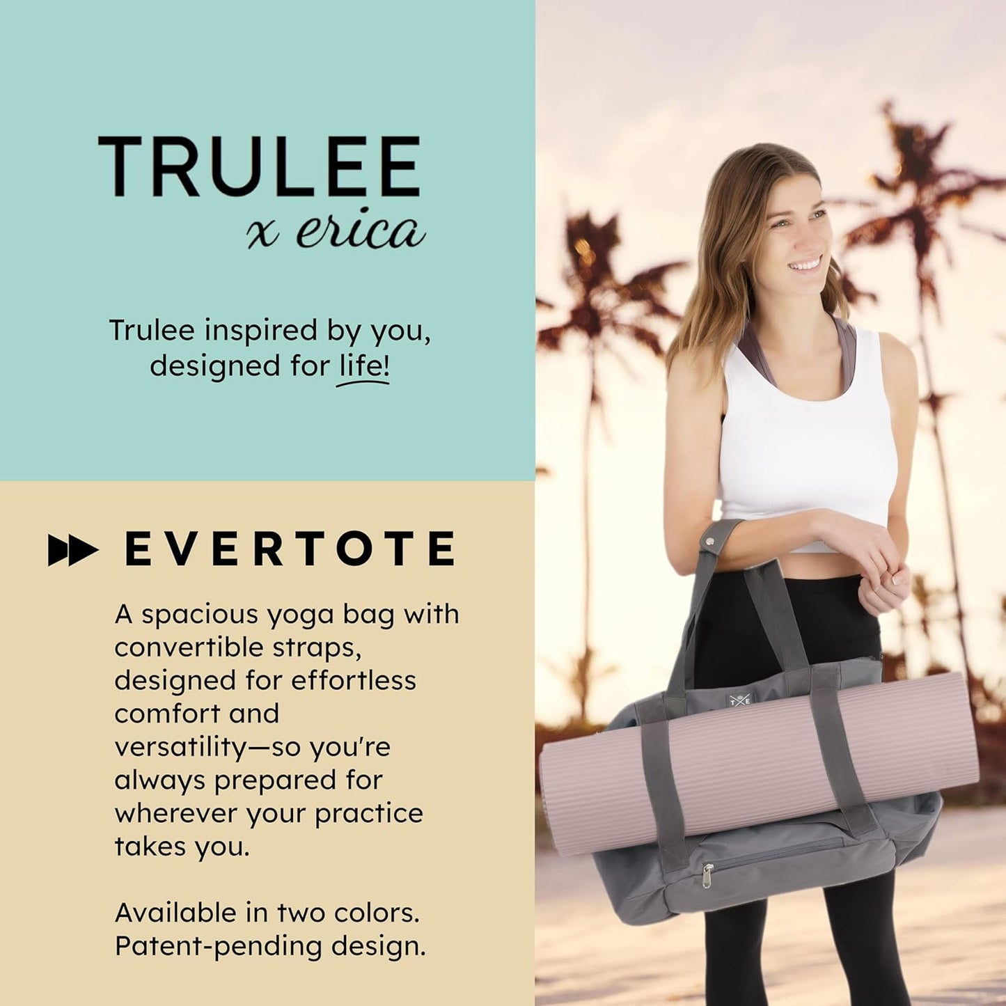 Yoga Mat Bag 4-in-1 Backpack, Tote Bag, Cross Body, Shoulder Bag – Water-Resistant, Durable, with Pockets, fits Thick & XL Mats – Carrier for Women & Men Ideal for Gym, Pilates, and Travel