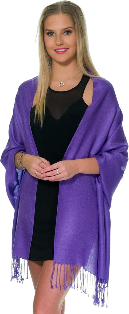 Pashmina Shawls and Wraps for Evening Dresses, Large Soft Pashminas Wedding Shawl