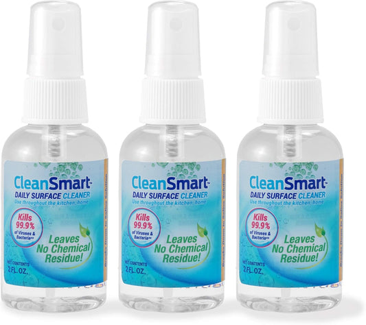 CleanSmart Daily Surface Cleaner and Pet-Safe Disinfectant, Kills 99.9% of Viruses, Bacteria, 23 ounce Bottle (Pack of 2)