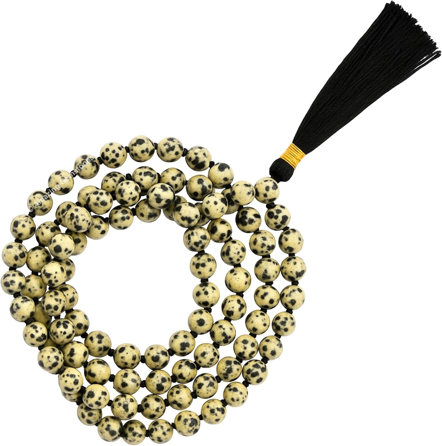 Amazing Gemstone 108 Beads Handmade Mala (Knotted, Rudraksha) - Colors B